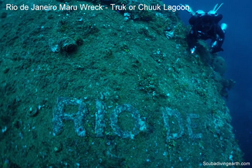 Scuba Dive Truk Lagoon Rio De Janeiro Maru Wreck (Chuuk Lagoon Wrecks)