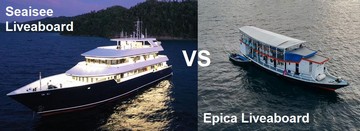 Comparison of Seaisee liveaboard vs Epica Liveaboard