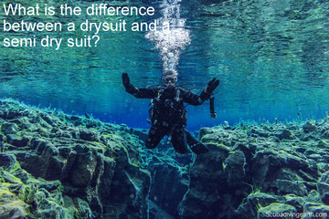 What is the difference between a drysuit and a semi dry suit?